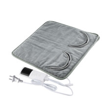 Riscaldatore per piedi elettrico con telecomando, 40x40 cm, Grigio