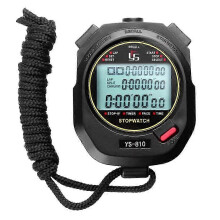 (ys-810, White) Electronic Stopwatch Timer Professional Digital Handheld Training Timer Portable Outdoor Sports Running Chronograph Stop Watch