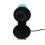 Mini-Blumen-Donut-Maschine, Blau, 16,516,511cm 3