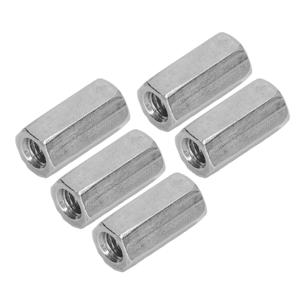 Stainless Steel M6 Hex Connector Nut Set 20