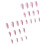 Strawberry Print Pink Stick-on Nails - Durable & Stylish 2