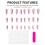 Strawberry Print Pink Stick-on Nails - Durable & Stylish 6