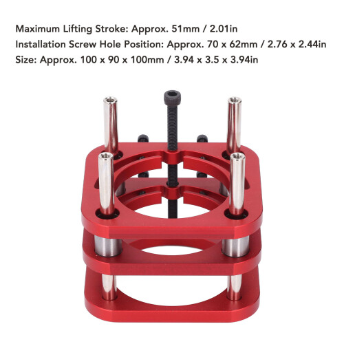 Router Table Base Aluminium Alloy with Hand Crank 51mm Max Height Adjustable 1