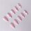 Strawberry Print Pink Stick-on Nails - Durable & Stylish 10