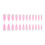 24PCS Pink Star False Nails, Easy Apply Manicure 2