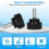 Threaded Knurled Thumbscrew, 20 PCS M4 X 10 mm Mount Bolts Screw  Knobs Grips Black Round Clamping Screw Knobs 5