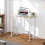 Homcom (Not Specified|) HOMCOM Folding Desk on Wheels, Writing Table for Home Office 1