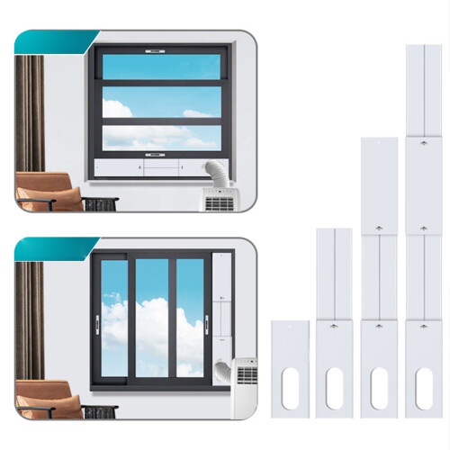 (4pcs air conditioning board, flat mouth interface) AC Window Vent Kit - Easy Install for Mobile AC 2