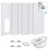(4pcs air conditioning board, flat mouth interface) AC Window Vent Kit - Easy Install for Mobile AC 8