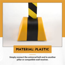 Magnetic Retractable Belt Barrier, Queue Barrier Belt with Magnetic Adsorption, 10M Safety Cordon Barrier