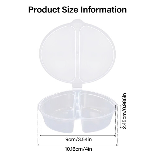 (50PCS) Leakproof Plastic Sauce Box for Work & Travel (50ct) 1