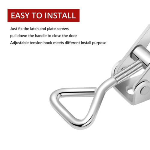 36Pcs Adjustable Toggle  Clamp Pull  4001 Heavy Duty  Lock Metal Door Latches Sturdy Latches Hardware 2