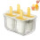 (Yellow) Easy-Release Popsicle Molds for Ice Cream & Yogurt 2