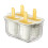 (Yellow) Easy-Release Popsicle Molds for Ice Cream & Yogurt 3