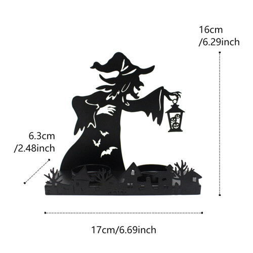 Halloween Witch Candle Holder - Housewarming Gift 1
