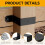 Sturdy U-Shaped Pipe Clamp for Wood Post Mounting 4
