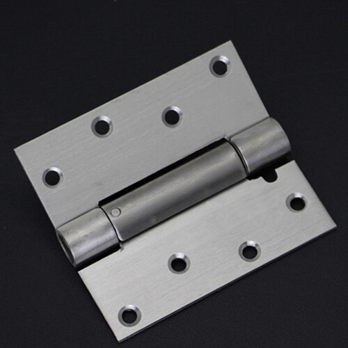 DobradiçA de Porta Fechamento AutomáTico, Pacote de 2, 4 Polegadas, Mola de Encaixe de AçO InoxidáVel Quadrado para ServiçO Pesado, Ferragem de 1