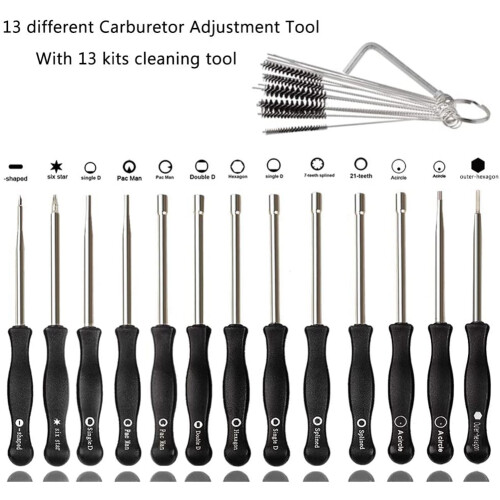 13 PCS Carburetor Adjustment Carb Adjusting Tool Kit for 2-Cycle Small Engine Poulan   Echo Trimmer