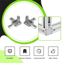 4Pc 2020 Series Conector de Suporte de Canto de 3 Vias para PadrãO Europeu 6Mm T Slot 20 X 20Mm Perfil de ExtrusãO de AlumíNio