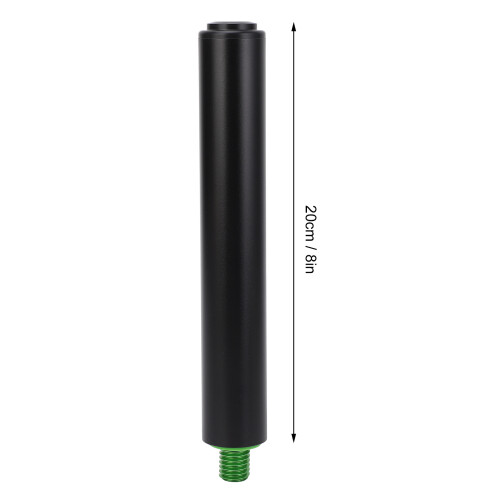 Extension de queue de billard 8 po en aluminium vert avec pare-chocs vert 1