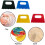12 Pack Plastic Paint Scraper Plaster Texture Tools Kit Paint Scraper Tool, DIY Art Supplies for Graffiti, Painting 4