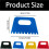 12 Pack Plastic Paint Scraper Plaster Texture Tools Kit Paint Scraper Tool, DIY Art Supplies for Graffiti, Painting 6
