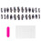 Silver Line Fake Nails - Chip & Smudge Proof 2