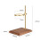 3X Pour over Coffee Maker Stand with Wood Base Adjustable Height Rack Dripper Filter Holder 7