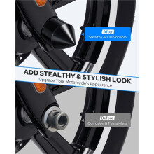 Vorderachsmutternabdeckungen für , CNC-Gefräste Achsmutternkappen für Davidson Touring/Sportster/Dyna/Trike Glide Ab 2008
