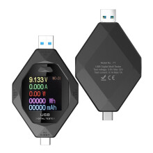 Type-C Tester Digital Voltmeter Battery Capacity Detection Current Voltage Tester Fast Charging Power Detector