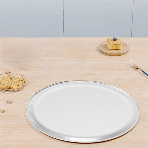 2X Pizza Pan/Bricka, Smal Kant, Aluminium, 14 Tum 2