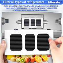 12 Pack for Paultra2 Refrigerator Air Filter Replacement for PAULTRA2 Pure Air Ultra II Refrigerator Air Filter