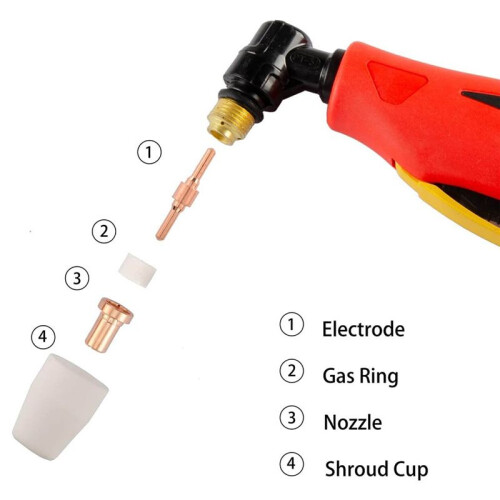 120PCS Extended PT-31 Plasma Cutter Consumables,PT31 Plasma Torch Cutting Consumables 1