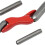 Ergonomic Brick Jointer Tool Set, 4 Sizes 1/2 5/8 3/4 7/8 Inch, Steel Handle, Includes Protective Cover 4
