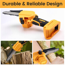 6Inch Brushless Chainsaw for 18/20V Battery Cordless Electric Chain Saw Woodworking Cutter Pruning Power Tools