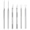 6 Pcs Ceramic Pottery Clay Ribbon Sculpting Tool Kit with Wire Texture Pin Carving for Modeling Detail Processing 1