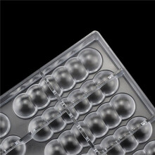 2X 10 Cavity Chocolate Mould Half Round Gourd Shape Cake Mould Cake Mould for Bakeware Candy Pastry Bakery Tools