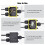 Junction Box Outdoor Waterproof Electrical Box,3 Way Plug  Plastic External Junction Box,Electric Power Cord Boxes 3