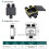 Junction Box Outdoor Waterproof Electrical Box,3 Way Plug  Plastic External Junction Box,Electric Power Cord Boxes 6