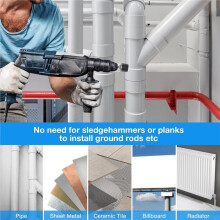 Radiator Tool - for Sewage Discharging Flushing, Table Sealing and Tile Laying, Electric Hammer Compatible SDS