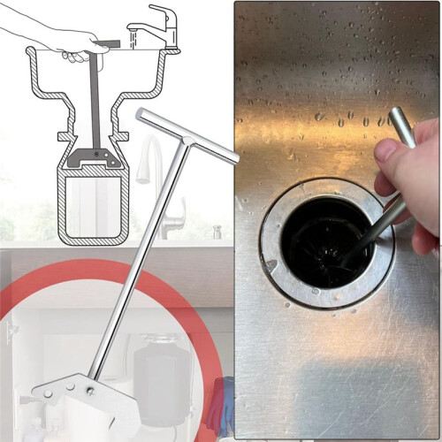 2Pack Garbage Disposer Unjamming Wrench for Garbage Disposals, Unclog Kitchen Sink Clogging 2