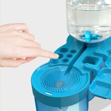 Lavadora de Pinceles y Limpiador de Pinceles Prensa y Drenaje Llenado Automático de Agua Limpiador de Pinceles Rosa