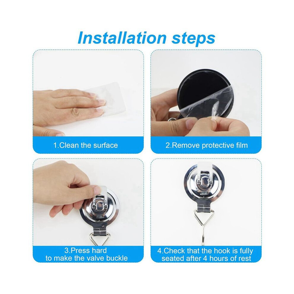 Powerful Punch-Free Suction Cup Hook, Vacuum Sticky Hook, Glass Wall-Mounted, Traceless Suction Cup 4711115217066
