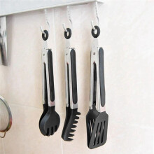 D Pinzas de Cocina de Silicona de Acero Inoxidable Clip para Barbacoa Herramienta para Cocinar Ensalada Pinzas para Servir Alimentos Piezas de