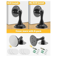 Door Stop Magnetic Door Catch Stainless Steel Heavy Duty Door Stop No Drilling Required Strong Adhesive and Screws