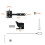 2 Pack Self Locking Gate  for Wooden Fence Heavy Duty,with Steel Spring Cable Pull String Gate Hardware Gate Lock 7