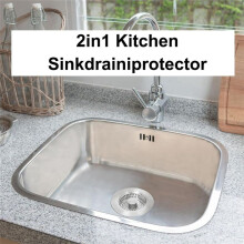 Scolapiatti per Lavello In Acciaio Inox, Cestello Anti-Intasamento, Filtro per L'Acqua, Cestello per Filtro Lavello, Antirimbalzo, Anti-Intasamento,