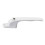 Window Handle, for Windows, White, Universal Window Handle, Flat Handle, Key Lock, for Double Glazing 2