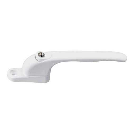 Window Handle, for Windows, White, Universal Window Handle, Flat Handle, Key Lock, for Double Glazing 1