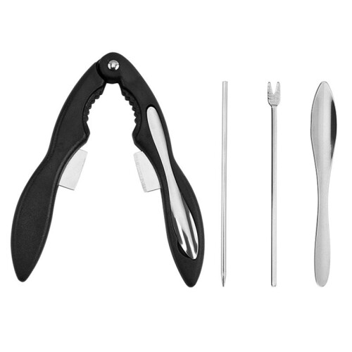 4PCS Crab Crackers and Tools Portable Seafood Crackers and Tools Multifunctional Crab Leg Crackers Tool Kit 1